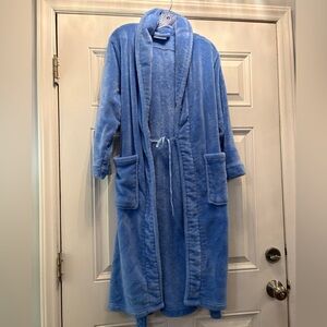 Lani Light Blue Plush Fuzzy Comfy Bathrobe Size XS